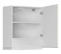 BRW Кухонный настенный шкаф 60 см с вытяжкой правый магнолия жемчуг, альпийский белый/жемчуг магнолии FM_GOO_60/68_P_FAMI-BAL/MAPE/BI фото thumb №3