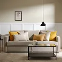 IKEA SANELA САНЕЛА, чохол на подушку, жовто-бежевий, 40x58 см 905.310.09 фото thumb №6