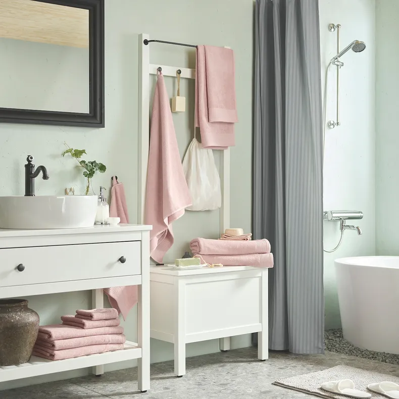IKEA VINARN ВИНАРН, банное полотенце, бледно-розовый, 70x140 см 705.212.14 фото №5