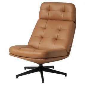 IKEA HAVBERG ХАВБЕРГ, крісло обертове, ГРАНН / БОМСТАД золотаво-коричневий 705.151.09 фото