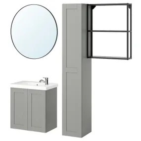 IKEA ENHET ЭНХЕТ, ванная, антрацит / серый каркас, 64x33x65 см 095.477.55 фото