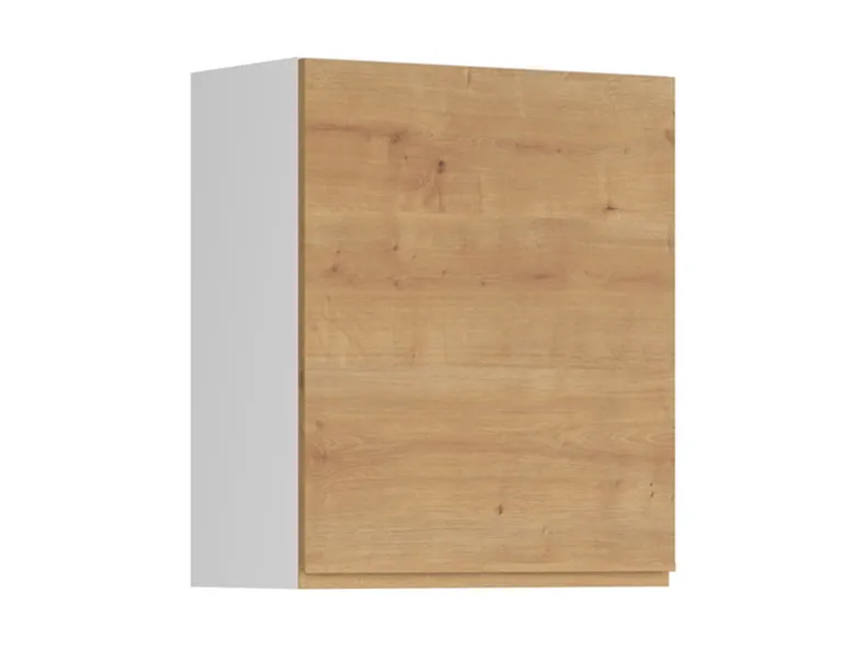 BRW Кухонный верхний шкаф Sole 60 см со сливом правый дуб арлингтон, альпийский белый/арлингтонский дуб FH_GC_60/72_P-BAL/DAANO фото №2