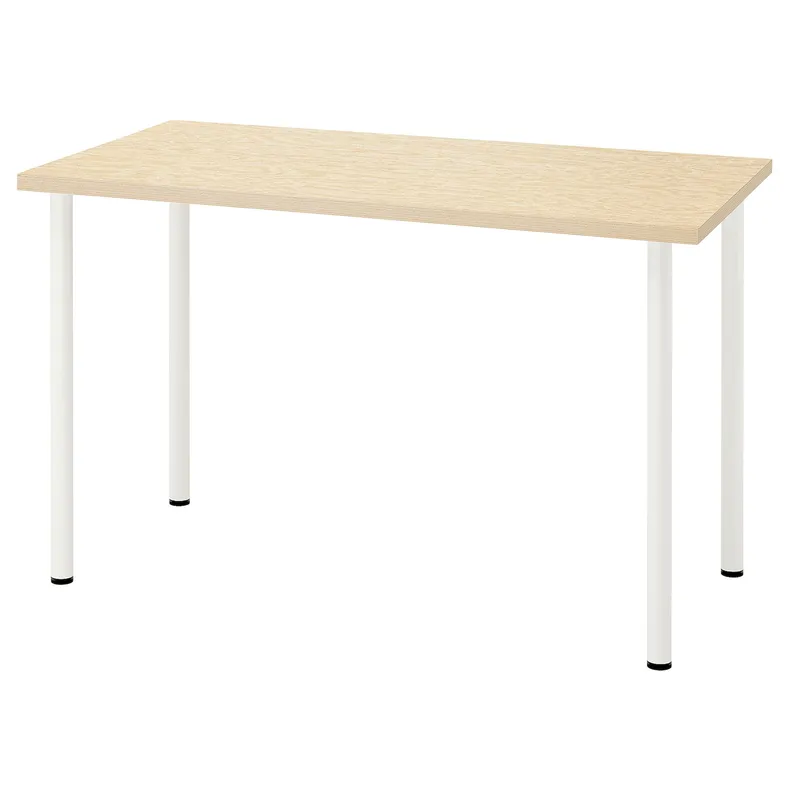IKEA MITTCIRKEL МІТТЦІРКЕЛЬ / ADILS АДІЛС, письмовий стіл, яскравий білий з ефектом сосни, 120x60 см 295.086.68 фото №1