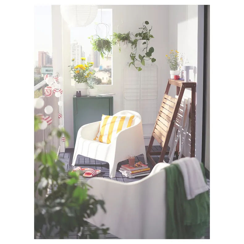 IKEA SKARPÖ СКАРПО, садовое кресло, белый 702.341.85 фото №9