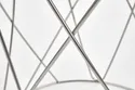 Журнальный столик HALMAR SELENA 55x55 см, каркас - хром, стекло - дымчатое фото thumb №4