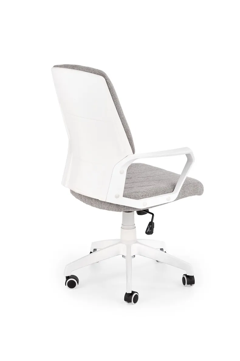 Крісло комп'ютерне офісне обертове HALMAR SPIN 2 сірий / білий фото №3