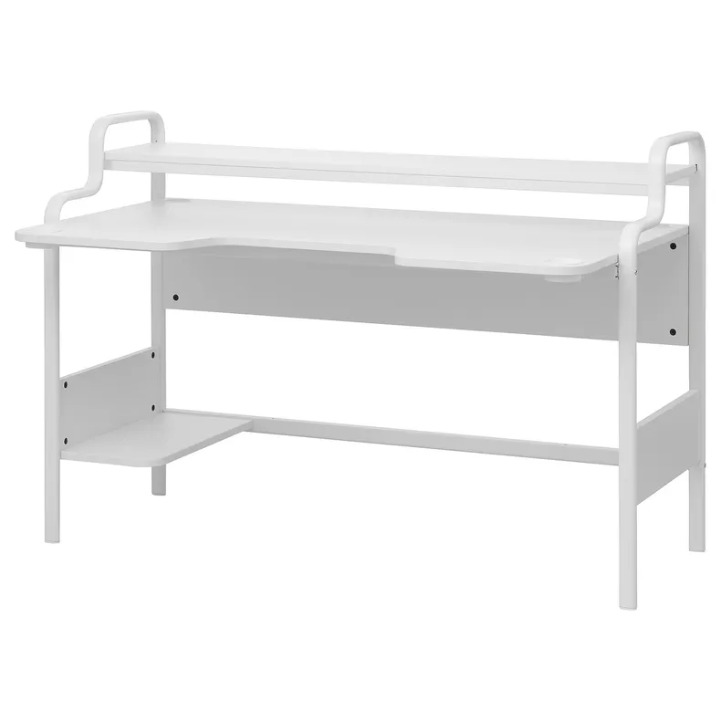 IKEA FREDDE ФРЕДДЕ, геймерський стіл, білий, 140x74x73 см 304.960.61 фото №1