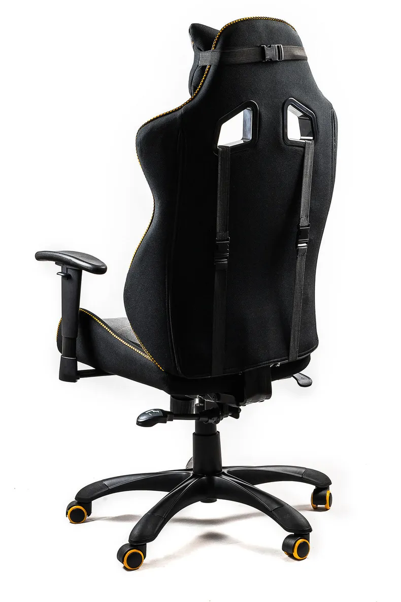 Кресло компьютерное офисное вращающееся HALMAR EVOLVE PRO черный/серый/оранжевый фото №3