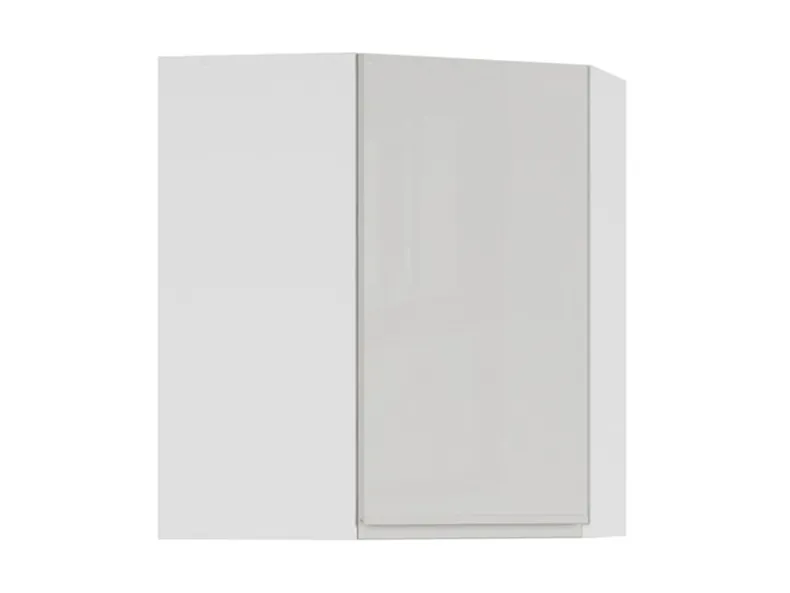 BRW Угловой верхний кухонный шкаф Sole 60 см правый светло-серый глянец, альпийский белый/светло-серый глянец FH_GNWU_60/72_P-BAL/XRAL7047 фото №2