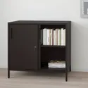 IKEA TROTTEN ТРОТТЕН, шкаф с раздвижными дверцами, антрацит, 80x55x75 см 004.748.38 фото thumb №7