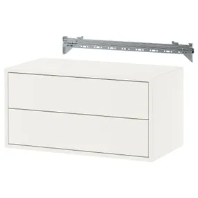 IKEA EKET, комбинация настенных шкафов, с 2 ящиками/белый, 70x35x35 см 495.903.70 фото