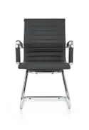Офісне крісло HALMAR PRESTIGE SKID екошкіра, чорний фото thumb №5