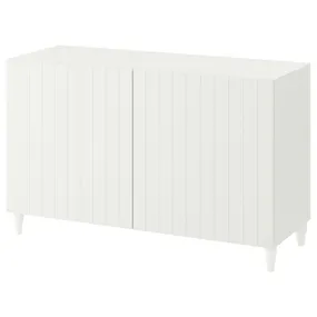 IKEA BESTÅ БЕСТО, комбинация для хранения с дверцами, белый / Суттервикен / Каббарп белый, 120x42x74 см 293.848.75 фото