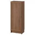 IKEA BILLY БІЛЛІ / OXBERG ОКСБЕРГ, книжкова шафа з дверцятами, коричневий горіх, 40x30x106 см 494.832.90 фото thumb №1
