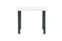 Кухонний стіл HALMAR MODEX 2 90x60 см колір стільниці - білий, ніжки - чорні фото thumb №3