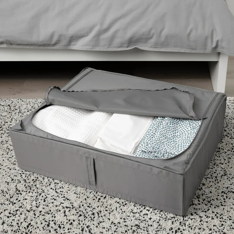 IKEA SKUBB СКУББ, коробка для зберігання, темно-сірий, 69x55x19 см 004.000.03 фото №5
