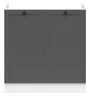 BRW Кухонный шкаф под мойку Junona Line 80 см графит, белый/графит DK2D/80/82-BI/GF фото