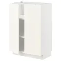 IKEA METOD МЕТОД, підлогова шафа з полицями / 2 дверцят, білий / ВАЛЛЬСТЕНА білий, 60x37 см 395.071.35 фото thumb №1