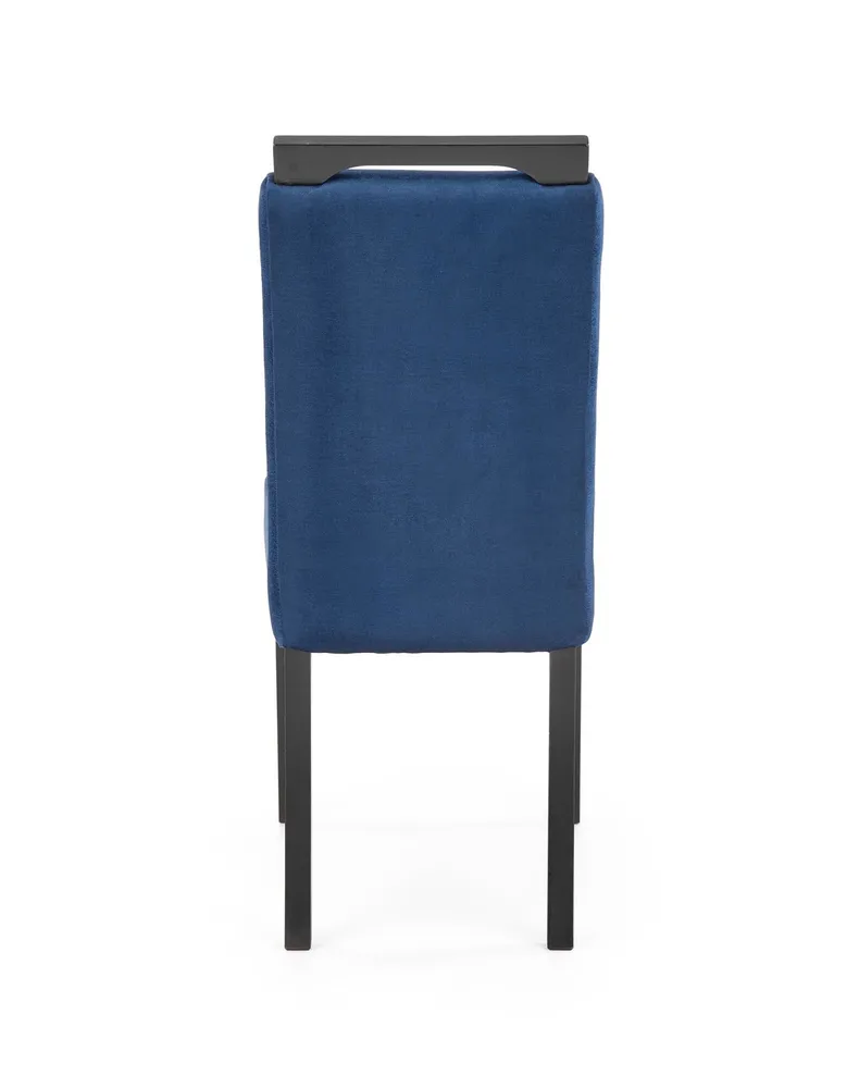 Кухонный стул HALMAR CLARION 2 черный/темно-синий фото №7