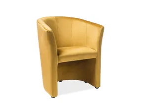 Кресло мягкое бархатное SIGNAL TM-1 Velvet, Bluvel 68 - карри фото