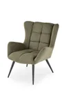 Мягкое кресло HALMAR BYRON, оливковый фото