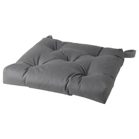 IKEA MALINDA МАЛІНДА, подушка на стілець, сірий, 40/35x38x7 см 103.310.14 фото