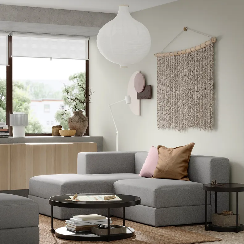 IKEA JÄTTEBO ЭТТЕБО, 2,5-местный модульный диван+козетка, левый / тонированный серый 394.713.58 фото №2