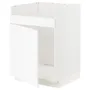 IKEA METOD МЕТОД, напольный шкаф для мойки ХАВСЕН, белый Энкёпинг / белая имитация дерева, 60x60 см 994.733.78 фото