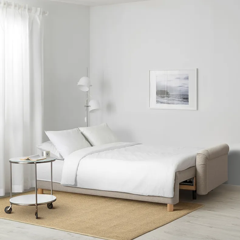 IKEA GRIMHULT ГРІМХУЛЬТ, 3-місний диван-ліжко, бежевий 204.856.33 фото №4