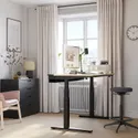 IKEA MITTZON МІТТЗОН, стіл регульований, електричний okl береза / чорний, 140x80 см 495.285.85 фото thumb №5