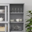 IKEA HAVSTA ХАВСТА, комбінація для зберігання з розсувними дверима, сірий, 121x47x212 см фото thumb №3