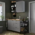 IKEA ENHET ЕНХЕТ, кухня, антрацитовий / сірий каркас, 123x63.5x222 см 093.372.29 фото thumb №2