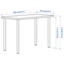 IKEA LAGKAPTEN ЛАГКАПТЕН / ADILS АДІЛС, письмовий стіл, білий, 120x60 см 294.167.58 фото thumb №6