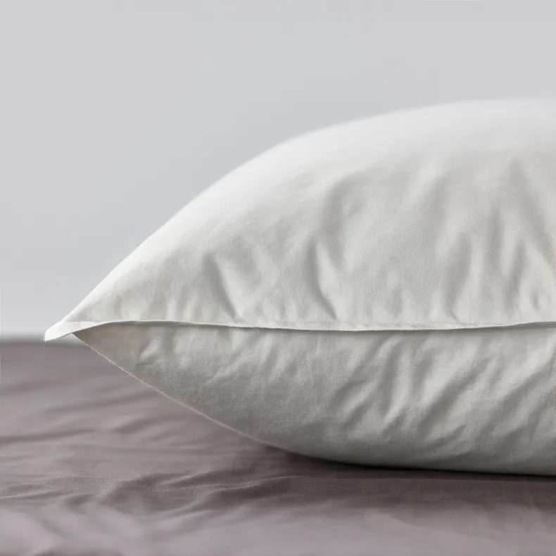 IKEA LUNDTRAV ЛУНДТРАВ, подушка низька, для сну на животі, 50x60 см 004.602.85 фото №5