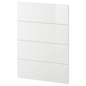IKEA METOD МЕТОД, 4 фронтальні панелі для посудомийки, Рінгхульт білий, 60 см 594.500.05 фото