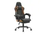 BRW Игровое кресло G-Turbo с подушками черного и коричневого цвета OBR_GAM-G_TURBO-CZARNO_BRAZ фото