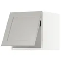 IKEA METOD МЕТОД, шафа навісна, горизонтальна, білий / світло-сірий Lerhyttan, 40x40 см 193.917.82 фото thumb №1