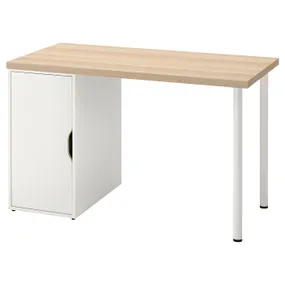 IKEA LAGKAPTEN ЛАГКАПТЕН / ALEX АЛЕКС, письмовий стіл, біла морилка/під дуб білий, 120x60 см 695.214.46 фото