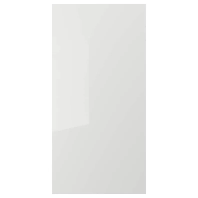 IKEA RINGHULT РИНГУЛЬТ, дверь, глянцевый светло-серый, 60x120 см 003.271.40 фото №1