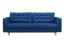 BRW тримісний диван Tivoli розкладний з ящиком для зберігання темно-синій велюр, Riviera 81 Blue SO3-TIVOLI-3DL-G1_B8487C фото