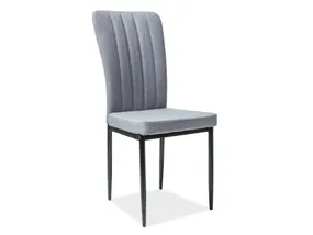 Кухонный стул SIGNAL H-733, серый / черный фото