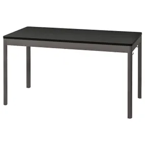 IKEA IDÅSEN ІДОСЕН, стіл, чорний / темно-сірий, 140x70x75 см 693.958.91 фото