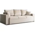 Диван 3-х місний оксамитовий MEBEL ELITE NICOLO Velvet, 238 см, бежевий фото thumb №11