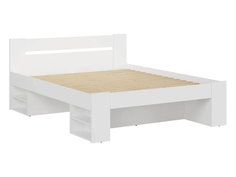 BRW Комплект: каркас ліжка BRW NEPO PLUS, білий, 140х200 см + матрац CERES, білий LOZ3S+CERES+STEL-BI фото №3