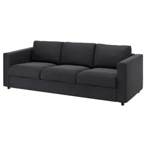 IKEA VIMLE ВІМЛЕ, 3-місний диван, Горючий антрацит 394.342.81 фото