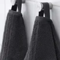 IKEA VÅGSJÖN ВОГШЕН, рушник для рук, темно-сірий, 50x100 см 003.536.19 фото thumb №4