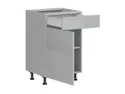BRW Top Line кухонный базовый шкаф 50 см левый с ящиком серый глянцевый, серый гранола/серый глянец TV_D1S_50/82_L/SMB-SZG/SP фото thumb №3
