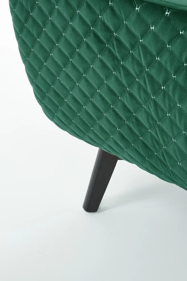 Крісло м'яке HALMAR MARVEL темно-зелений/чорний фото №5