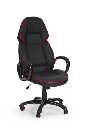 Крісло комп'ютерне офісне обертове HALMAR RUBIN чорний фото