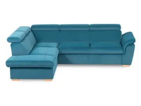 BRW Porto Новий відкидний кутовий диван з ящиком для зберігання велюровий синій, Maat Velvet 77 NA-PORTO_NEW-OTM/BK_L_2.5F_P-TK1_BC249E фото